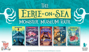 Eerie-on-Sea tour advert with book series covers